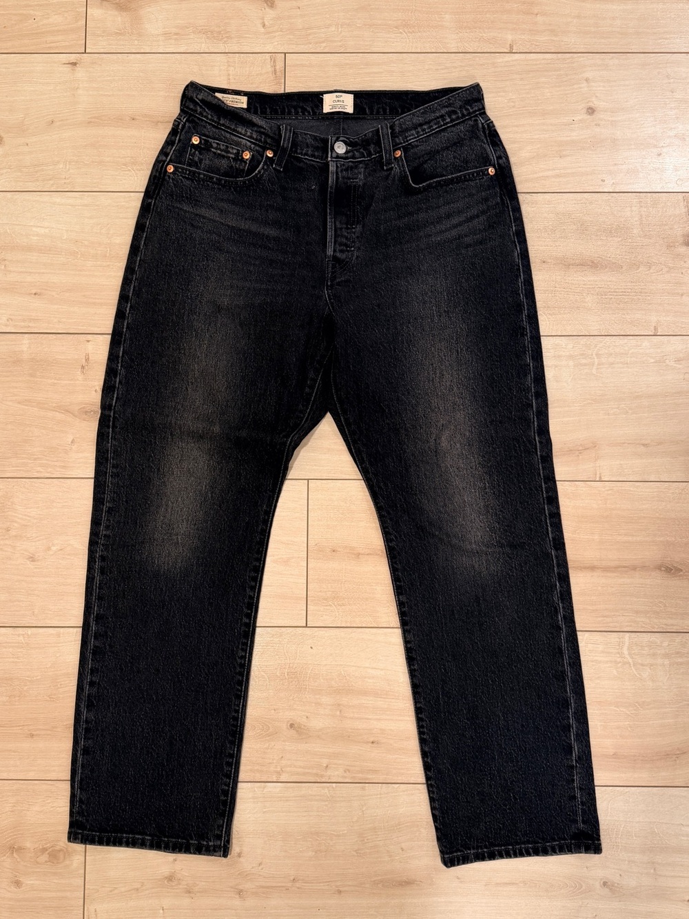 Levi's 501 Curve Women's Black Straight Leg Jeans